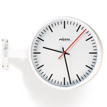 Elektrische, dubbelzijdige wandklok