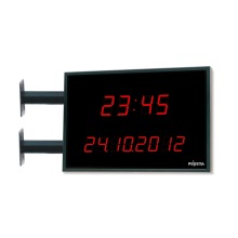 Elektrische, digitale, dubbelzijdige LED-Kalenderwandklok