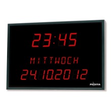 Elektrische, digitale LED-Kalenderwandklok