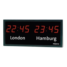 Elektrische, digitale LED-wereldwandklok