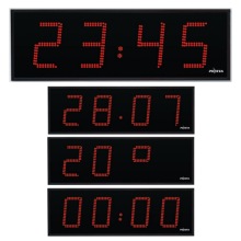 Elektrische, weerbestendige digitale LED-Wandklok