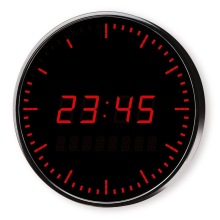 Elektrische, digitale, radio gestuurde LED-wandklok