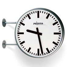 Elektrische, dubbelzijdige Buitenklok (Weerbestendige Wandklok)