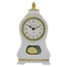 Porseleinen tafelklok met slinger 22570-002200