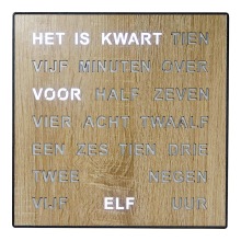 Woordklok Nederlands 1237NL