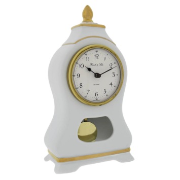 Porseleinen tafelklok met slinger 22570-002200