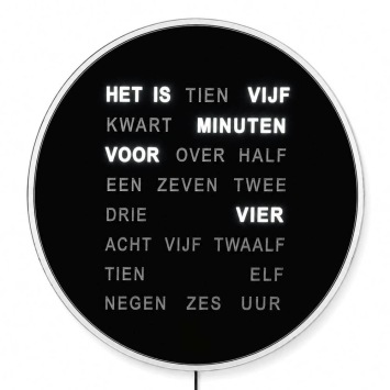 Woordklok Nederlands 1285NL